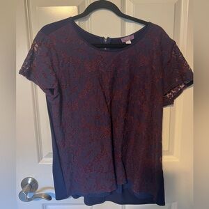 Poppy lace front blouse from stitch fix